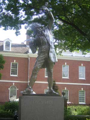 statue of signer