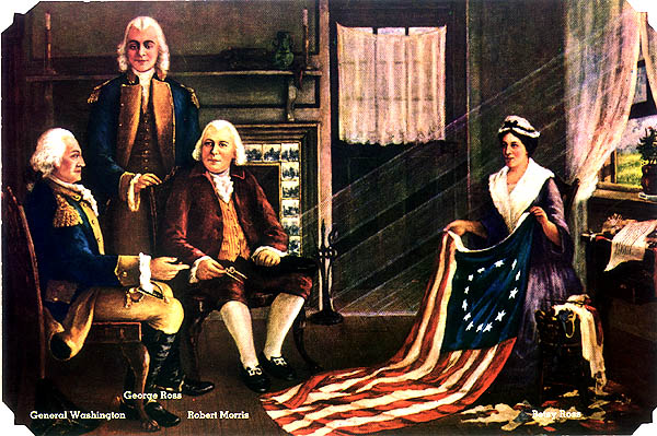 Who sewed the first American flag?