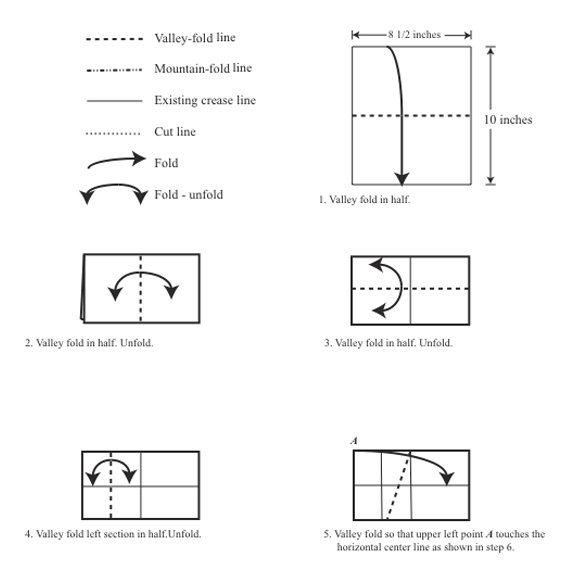 folding/one-cutting a Betsy Ross star