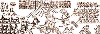 Queen Nefertiti on her chariot