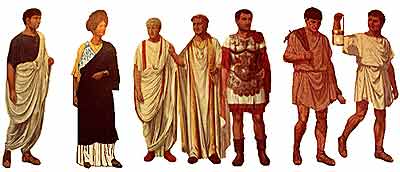 Roman Fashion   on Romans Clothing Indicated Social Status The Man On The Far Right Who