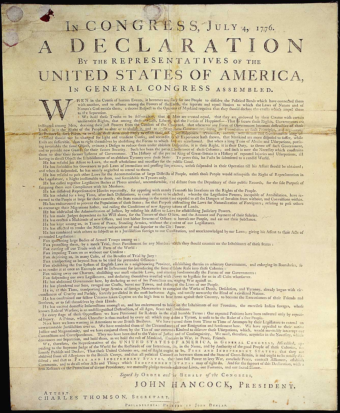 Collection 102+ Images picture of the declaration of independence Excellent