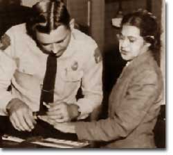 Rosa Parks getting booked