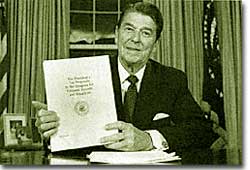 reaganomics reagan tax history economics timetoast ronald president ushistory economic plan 1980 59b program revolution his he 1981 were timelines