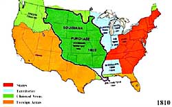 What was the western boundary of the Louisiana Territory?