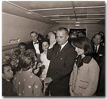 Johnson takes the Oath of Office