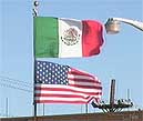 Mexican-US flags