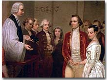 The Marriage of George Washington to Martha Custis