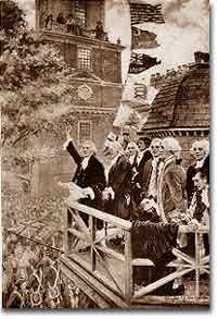 First public reading of the Declaration