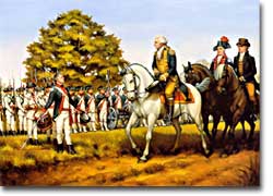 Washington visiting troops in Harrisburg