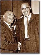 Malcolm X and Martin Luther King Jr.