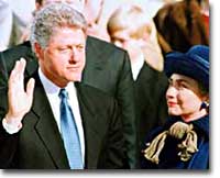 Clinton sworn in