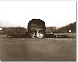 Man Peeking from Manhole, Harlem (1949)