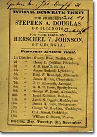 Douglas Campaign Ticket