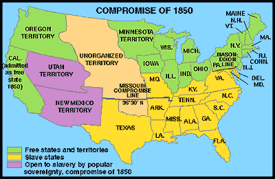 Slavery In The Territories Chart