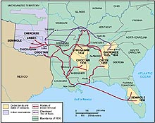 Routes of Indian removal
