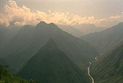 The view from Machu Picchu