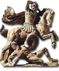 Alexander in battle