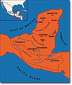 The Maya homeland at its height
