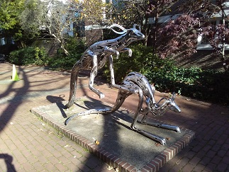 Kangaroo sculpture