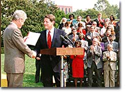 Bill Clinton and Al Gore