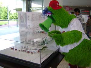 The Philly Phanatic views the EwingCole Exhibit