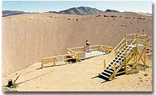 The Sedan crater at the Nevada Test Site