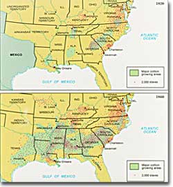 Spread of slavery