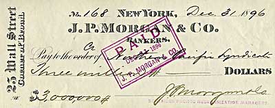 1886 J. P. Morgan Signed New Jersey Junction Railroad Bond