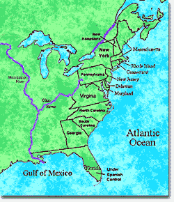 Colonies map