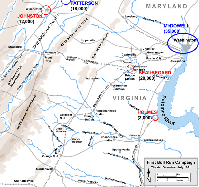 How many soldiers fought in the battle of bull run First Blood And Its Aftermath Ushistory Org