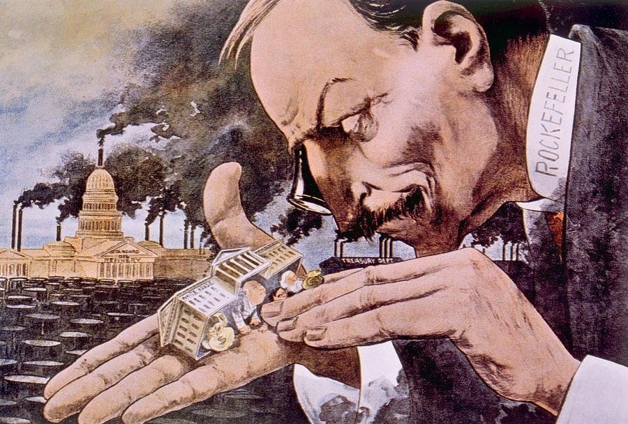 In 1880 John D. Rockefeller's Standard Oil was refining over 90% of the  United State's